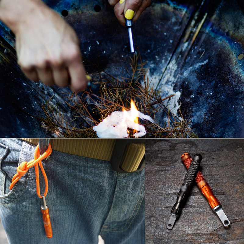 Magnesium Fire Starter - Zapalnik awaryjny na kamień i ognik,