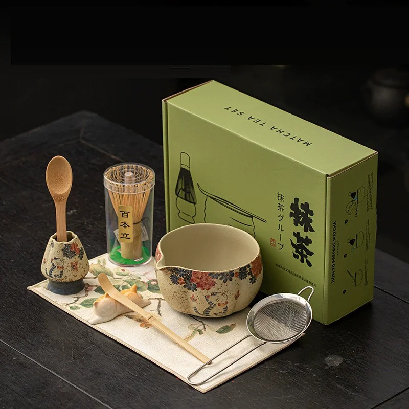 Fire Starting Kit - 8-częściowy Japoński Zestaw do Matcha z