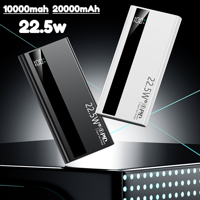 Solar Emergency Charger - Powerbank 20000mAh Szybkie Ładowanie 22.5W Duża